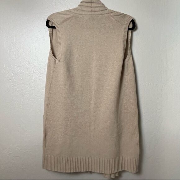 Lafayette 148 Women's Tan Wool BlendM Open Vest Size Small NWOT - Picture 5 of 6